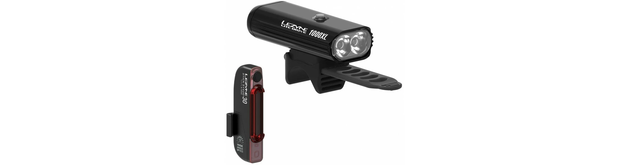 Lezyne Eclairages AV+AR Lite Drive 1000XL Et Stick Drive 1 Lezyne Eclairages AV+AR Lite Drive 1000XL Et Stick Drive